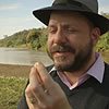 a man talking