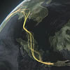 map showing migration path