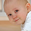 Close-up of baby's face