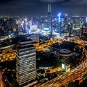 City lights at night